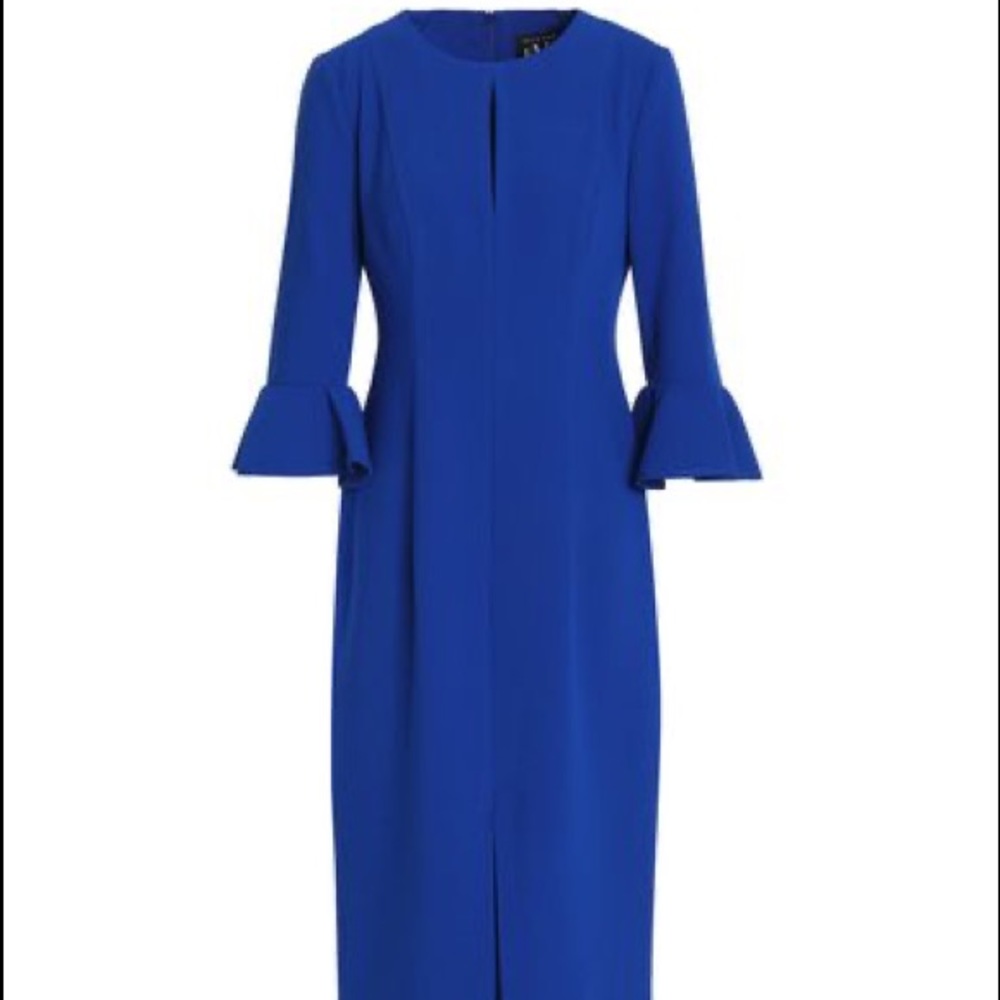 Black Halo royal blue midi dress size 14